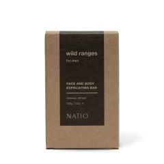 Natio Wild Ranges for Men Face and Body Exfoliating Bar 200g