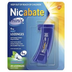 Nicabate Mini Lozenge 4mg 20 Pack