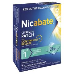 Nicabate Patches Cq Clear 21mg 7 Pack