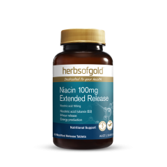 Herbs of Gold Niacin 100mg Extended Release 60 tabs