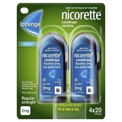 Nicorette Cool Drops Lozenge 2mg 80 Pack