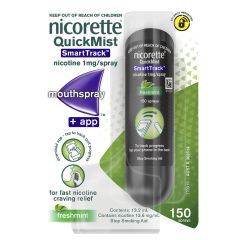 Nicorette Quit Smoking QuickMist SmartTrack Nicotine 1mg Mouth Spray Freshmint 1 Pack