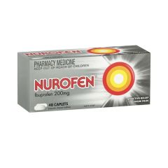 Nurofen Pain and Inflammation Relief Caplets 200mg Ibuprofen 48 Pack