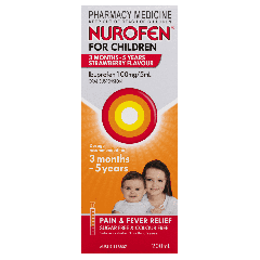 Nurofen for Children 3 Months – 5 Years Strawberry 200ml
