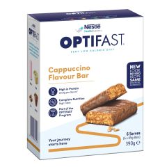 Optifast Vlcd Cappuccino Bar 6 Pack