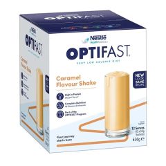 Optifast Vlcd Shake Caramel Flavour 54g 12 Pack
