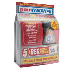 Pain Away Heat Patches Regular 5 pack