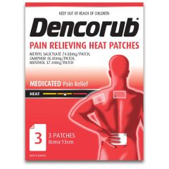 Dencorub Heat Patches 3 Pack