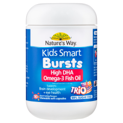 Nature's Way Kids Smart Bursts Omega-3 Fish Oil Trio 180 Capsules