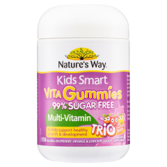 Nature's Way Kids Smart Vita Gummies 99% Sugar Free Multi-Vitamin Trio 150  Pastilles