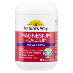 Nature's Way Magnesium + Calcium 150 Tablets