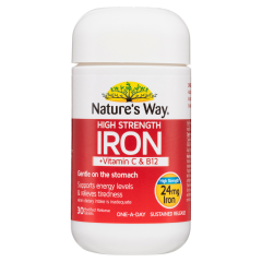 Nature's Way High Strength Iron 30 Tablets