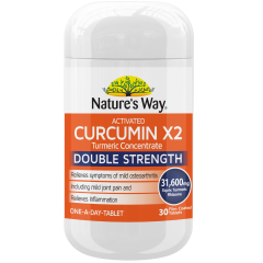 Nature's Way Activated Curcumin x2 Turmeric Concentrate 30 Tablets