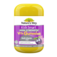 Nature's Way Kids Smart High Strength Vita Gummies Multi-Vitamin + Iron 40 Pastilles