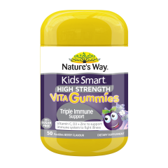 Nature's Way Kids Smart High Strength Vita Gummies Triple Immune Support 50 Pastilles