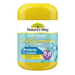 Nature's Way Kids Smart Vita Gummies Probiotic + Prebiotic 50 Gummies