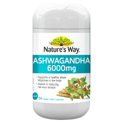 Nature's Way Ashwagandha 6000mg 50 Capsules