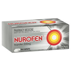 Nurofen Pain and Inflammation Relief Caplets 200mg Ibuprofen 96 Pack