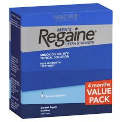Regaine Men's Extra Strength Minoxidil Hair Regrowth Treatment 4 x 60ml