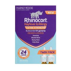 Rhinocort Hayfever Extra Strength 24 Hour 120 Sprays Twin Pack