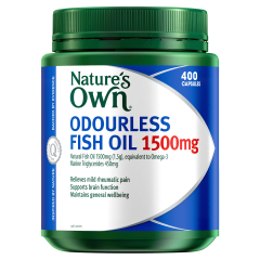 Nature's Own Odourless Fish Oil 1500mg 400 Capsules