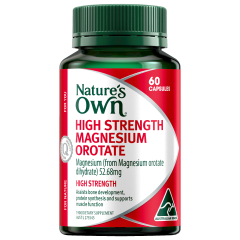 Nature's Own High Strength Magnesium Orotate 800mg 60 Capsules