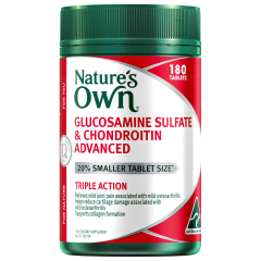 Nature's Own Glucosamine Sulfate with Chondroitin Advanced 180 Tablets