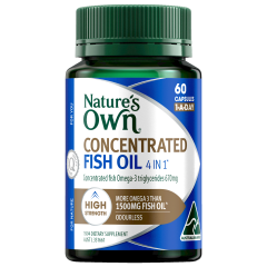Nature's Own Concentrated Fish Oil 4 in 1 60 Capsules