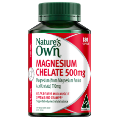 Nature's Own Magnesium Chelate 500mg 180 Capsules