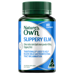 Nature's Own Slippery Elm 400mg 60 capsules