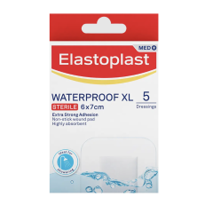 Elastoplast 48627 Aqua Protect Waterproof Dressing Xl 6cm X 7cm 5 Pack
