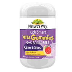 NATURE'S WAY KIDS SMART VITA GUMMIES 99% SUGAR FREE CALM & SLEEP 50'S