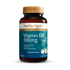Herbs Of Gold Vitamin B6 100MG 60 Tablets