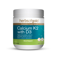 Herbs Of Gold Calcium K2 + D3 180 Tablets