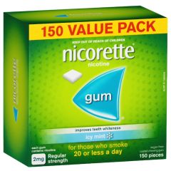 Nicorette Gum 2mg Icy Mint 150