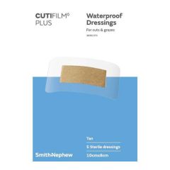 Smith & Nephew Cutifilm Plus Tan 10cm x 8cm Dressings 5 Pack