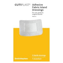 Smith & Nephew Cutiplast Adhesive Dressings 7.2cm x 5cm 5 Pack