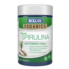 Bioglan Organic Spirulina 1000mg 200 Tablets