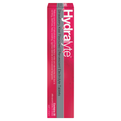 Hydralyte Effervescent Tablets Strawberry Kiwi 20 Pack
