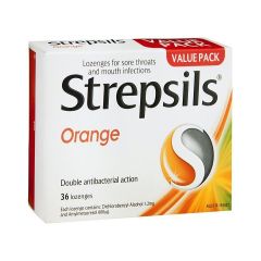 Strepsils Lozenge Orange 36 Pack
