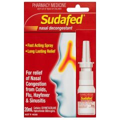 Sudafed Nasal Spray Pump 20ml