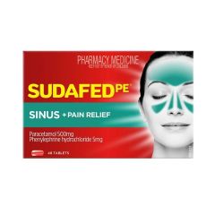 Sudafed Phenylephrine Sinus Pain Tablet 48 Tablets