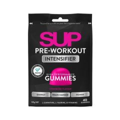 SUP Pre-workout Intensifier High Performance Strawberry Gummies 40 Pack 140g