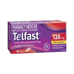 Telfast Hayfever Tablet 120mg 10 Pack