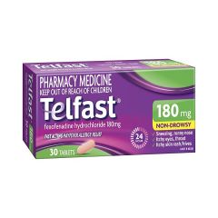 Telfast Hayfever Tablets 180mg 30 Pack