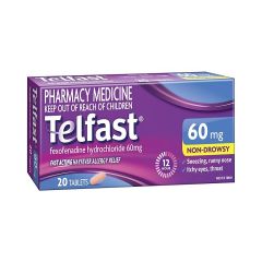 Telfast Hayfever Tablet 60mg 20 Pack