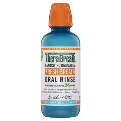 Therabreath Fresh Breath Oral Rinse Invigorating Icy Mint 473ml