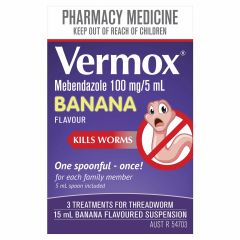 Vermox Worming Treatment Suspension 15ml