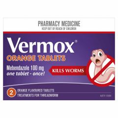 Vermox Worming Treatment Orange 2 Tablets