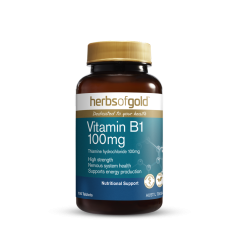 Herbs of Gold Vitamin B1 100mg 100 tabs
